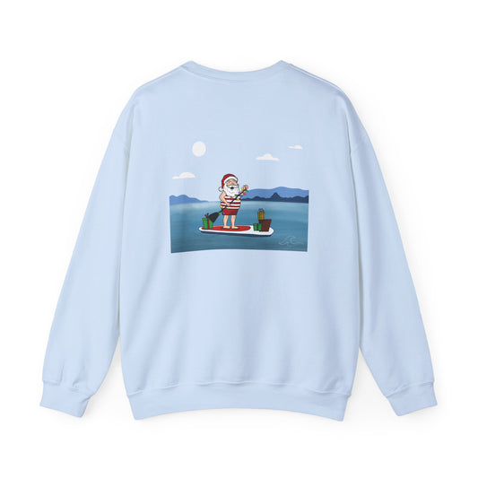 Santa Paddleboarding - Crewneck