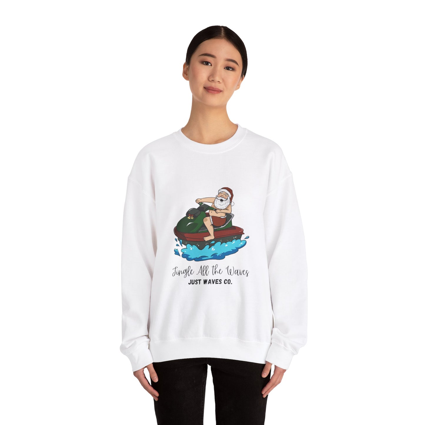 Jingle All the Waves - Christmas Crewneck