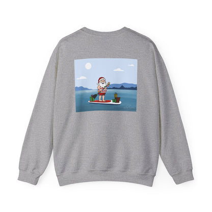 Santa Paddleboarding - Crewneck