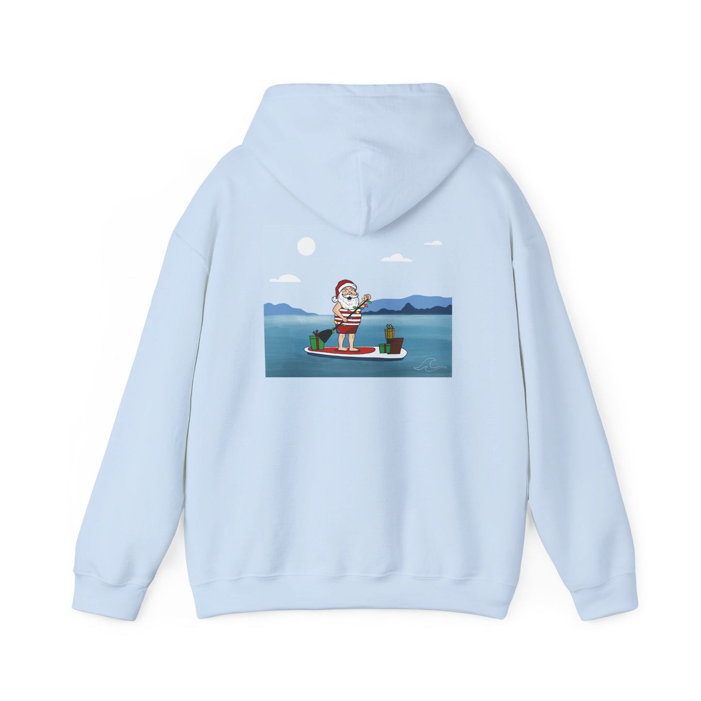 Santa Paddleboarding - Hoodie