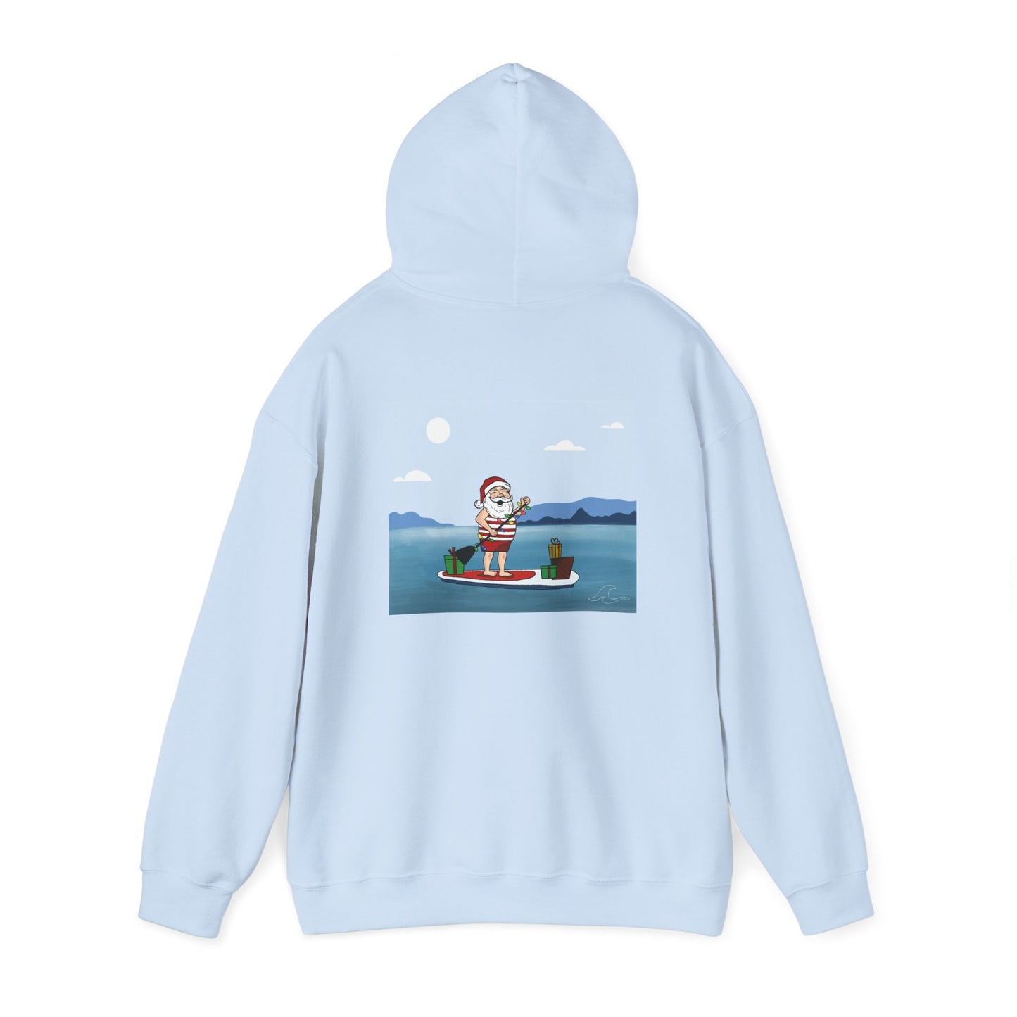 Santa Paddleboarding - Hoodie